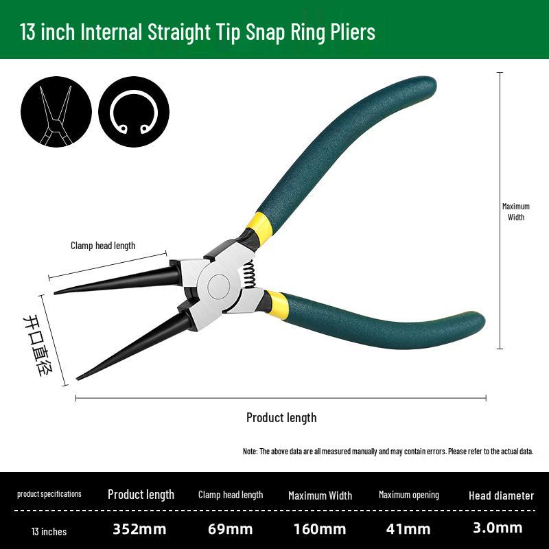 Small Pointed Nose Snap Ring Pliers for Internal/External Circlip, Spring, Expansion, and Retaining Rings