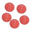 4 Inch Red Paper Lanterns Decorative Round Chinese Lanterns for Birthday Weddings