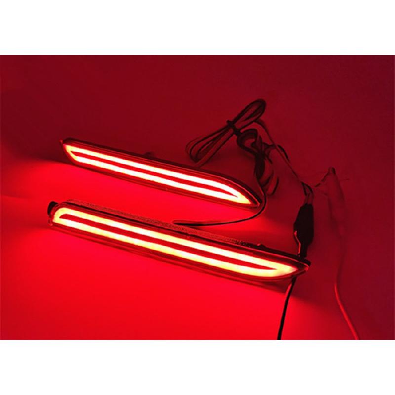 1 Pair Led Rear Bumper Reflector Brake Stop Lights Lamps For Toyota Matrix Lexus