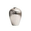 Decorative Flowerpot Floral Arrangement Tabletop Decor Ceramic Electroplated Vase  Living Room