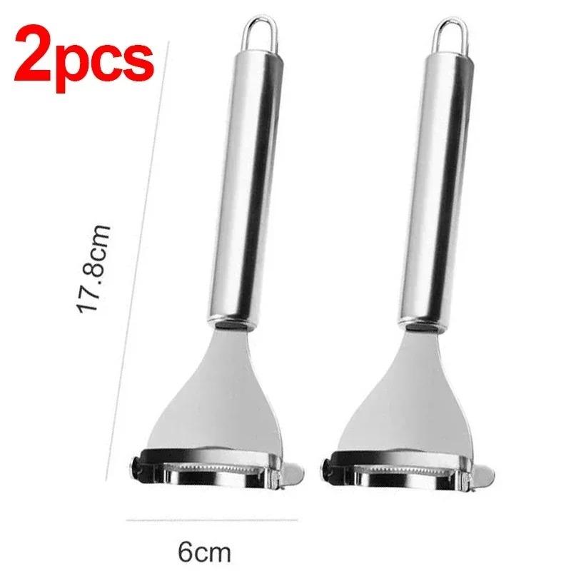 Nerezový zoubkovaný loupák na kukuřici Škrabka na kukuřici Hoblík Mlátička Stahovač Kráječ Meloun Ovoce Loupák Kuchyňský gadget Nástroj