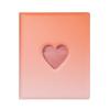 Sweet Heart Cutout Binder A4 Macaron Gradient Card Album D-Ring Loose-Leaf Cute Photocard Holder for K-Pop Idol Photo Collection