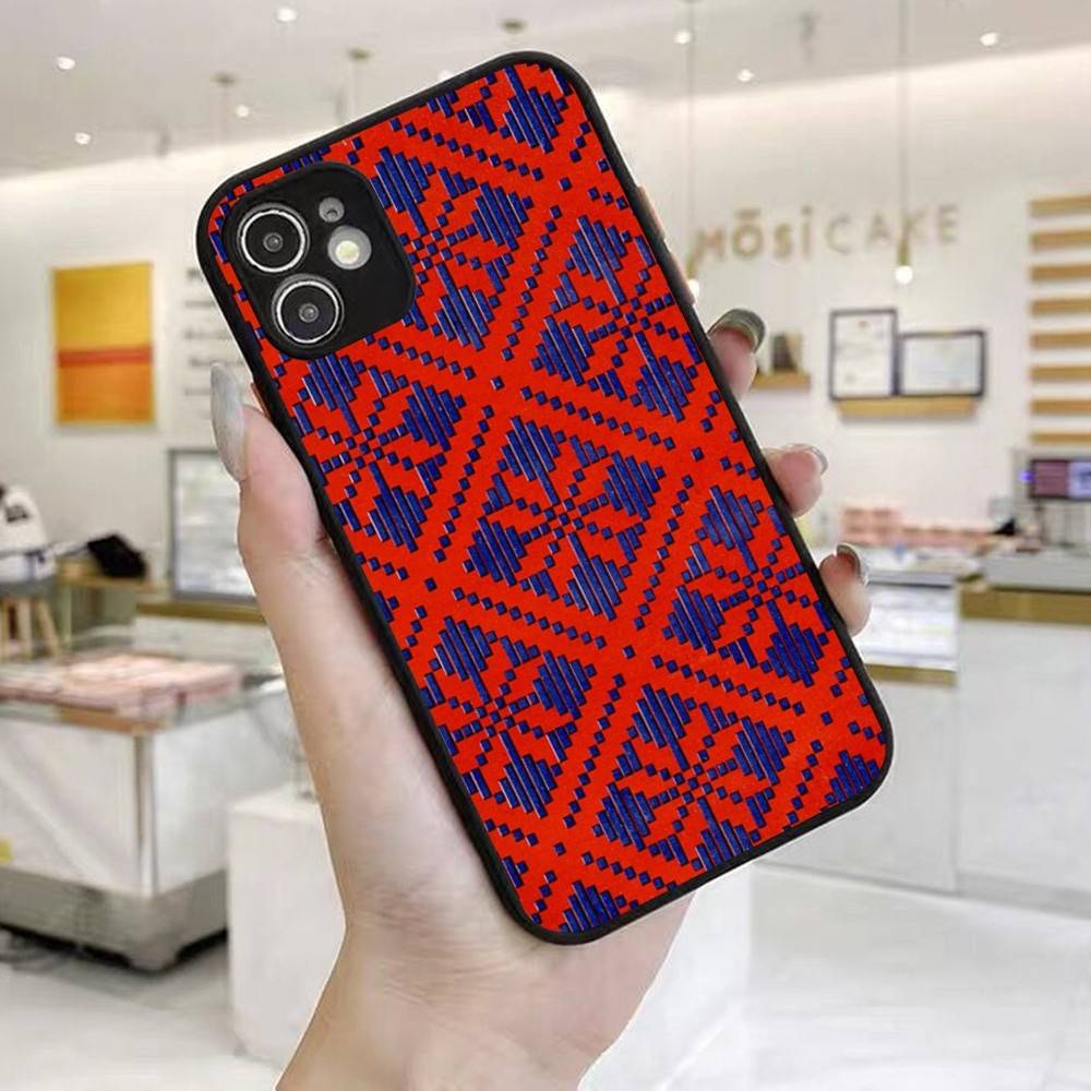 U-Ukraine Ornament Pattern Phone Case For IPhone 16 15 14 X XR XS 7 8 Plus 11 12 13 Pro MAX 13mini Matte Shockproof Case