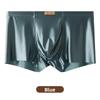 Men's Summer Satin 10A Anti-bacterial Ice Silk Breathable Flat Angle Underwear