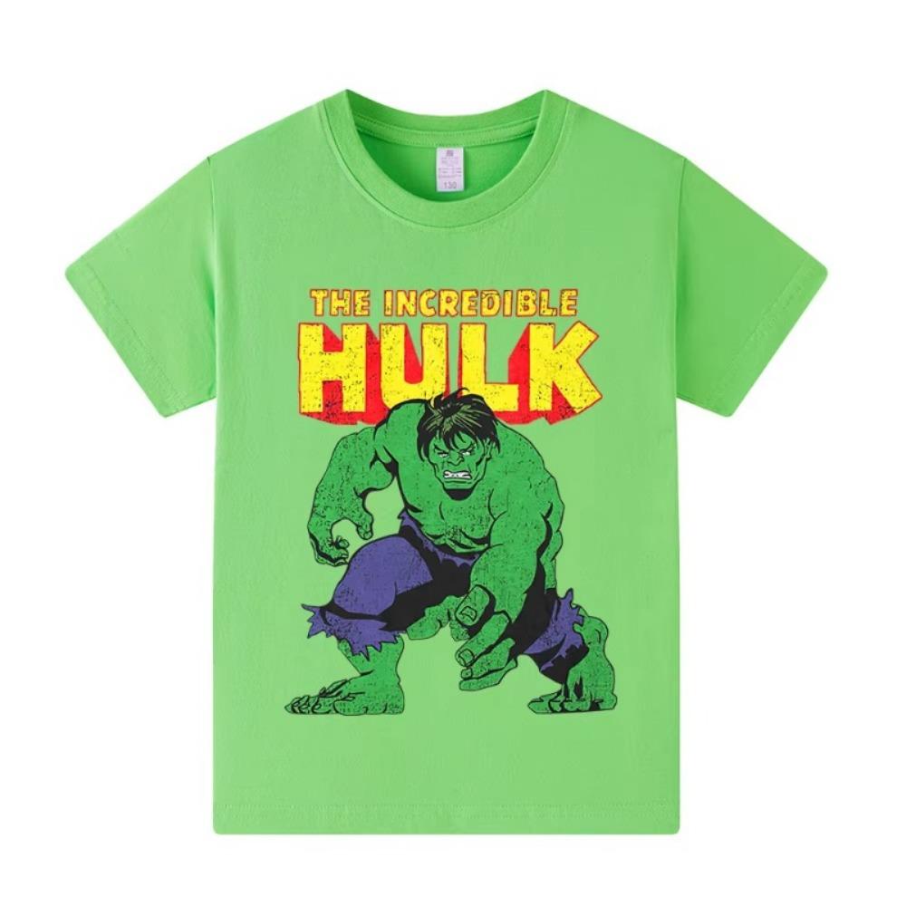 2025Hulk New Summer Fashion Printed T-shirt Round Neck Short-sleeved Unisex Fashion Clothing 110