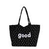 Korean Retro Leopard Print Nylon Tote Bag - Large Capacity, Casual Versatile Shoulder Bag