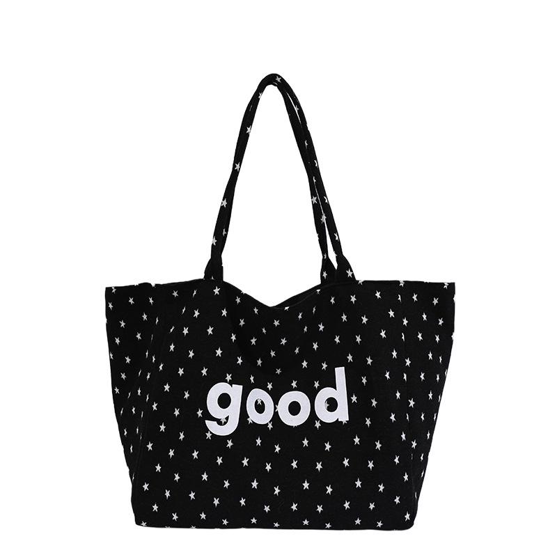 Korean Retro Leopard Print Nylon Tote Bag - Large Capacity, Casual Versatile Shoulder Bag