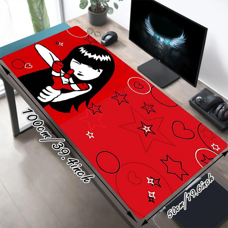 1PC Girl Hearts Large Durable Mouse Pad Suitable for Office Desks, Gaming Desktops.Non-Slip Back P78