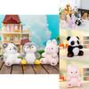 Plush Penguin Bear Rabbit Toy With Short Pile Soft Fabric For Kids And Collectors
