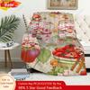 Cute S-Strawberry S-Shortcake Girl Blanket Soft Plush Nap Sofa Rug for Living Room Warm Office Bedroom Home Travel Kid Gifts