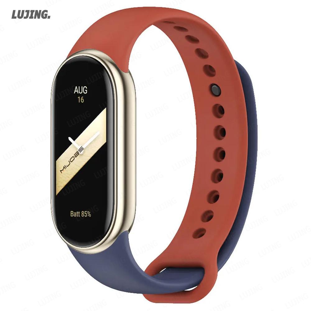 Weiches Silikon-Uhrenarmband für Xiaomi Smart Band 10 NFC Smartwatch Ersatzarmband Sportarmband correa Mi Band 8/9 Zubehör