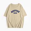 Hirsionsan Oversized T-Shirt mit Buchstaben-Grafik für Damen Sommer 2026 Weiches O-Ausschnitt Kurzarm-T-Shirts Damen Lässig Locker Higt Street Oberteil