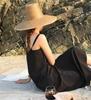 202506-HH5160 ins chic summer handmade Fragile rush grass sun protection  holiday model photo sun cap women leisure hat