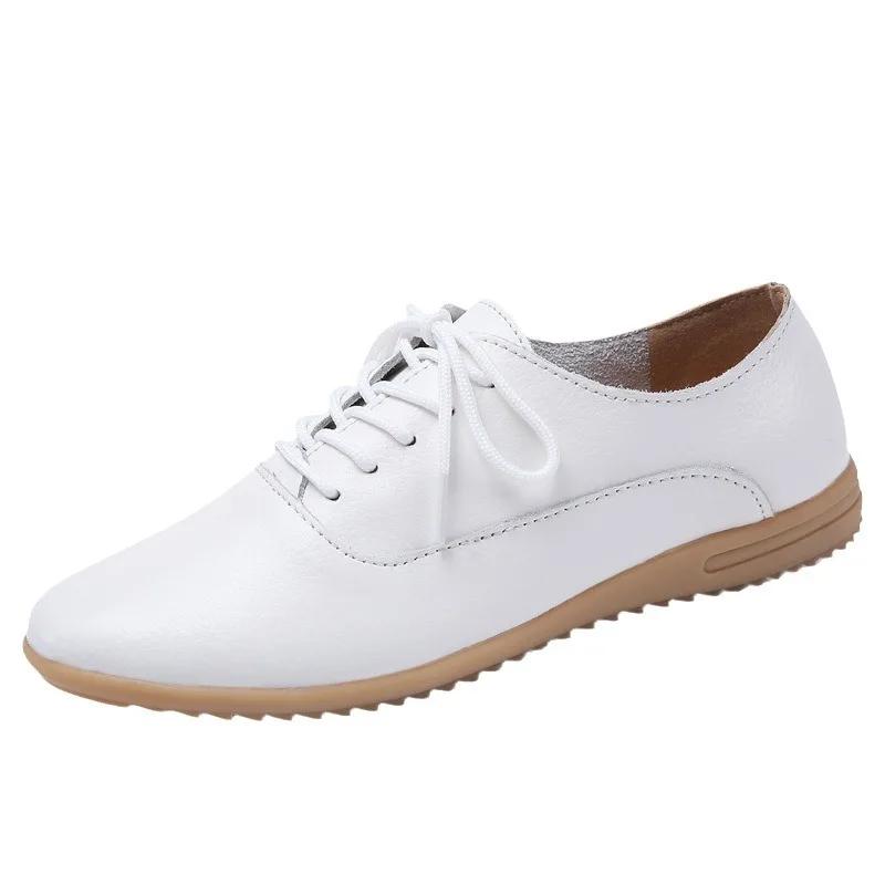 Women Hollow Casual Shoes Women Spring Autumn Slip-on Pump Single Flat Shoes Breathable Round Toe Ladies Fashion Casua Loafers