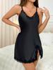 High-end Quality New Erotic Underwear Sexy Temptation Simulation Silk Hot Backless Suspender Skirt Burst