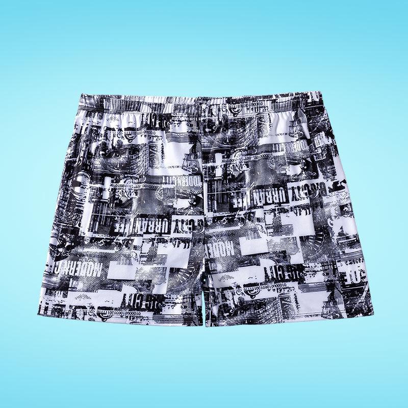 Men's Quick-Dry Flat Leg Plus Size Swim Trunks - Casual Sport Beach Shorts