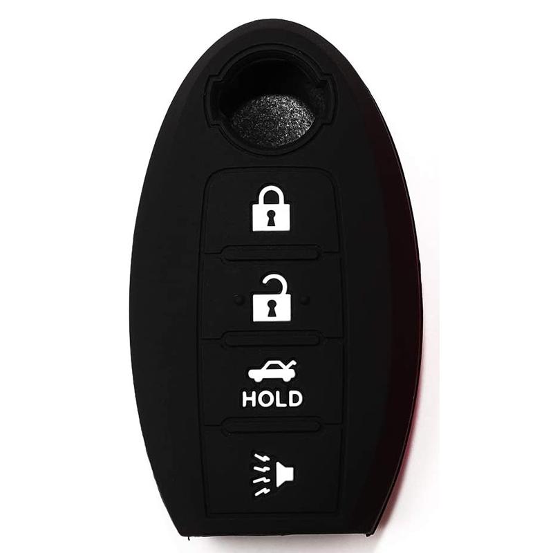 Silicone Key Fob Cover Case 4 Button Fits For Nissan Versa Leaf Sentra Sl Murano Maxima Altima Remote Fob