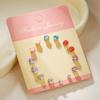 Titanium Steel One-week Stud Earrings 1 Combination Korean Fringed Bow Ins Versatile Cute Earrings for Women