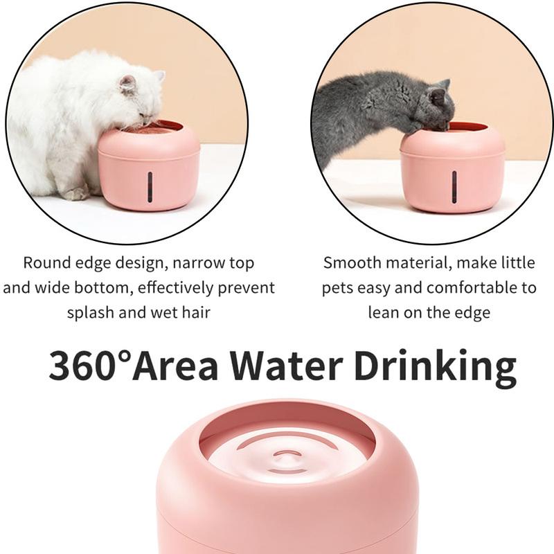 Pet Cat Drinking Bowl Automatic Drinker Pet Dog Cat Drinking Fountain Feeding Water Flowing Fountain 2.5L
