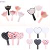 Eyelash Extension Handheld Makeup Mirror Heart Flower Shape Vanity Mirror SPA Salon Compact Mirror Eyelash Technician Photo Prop
