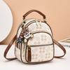 Bag women's bag new Internet celebrity super popular printed small backpack crossbody shoulder backpack dual-purpose bag women