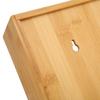 Food Storage Bag Container Bamboo Polished  Drawer Design Food Bag Storage Box for Kitchen Home
