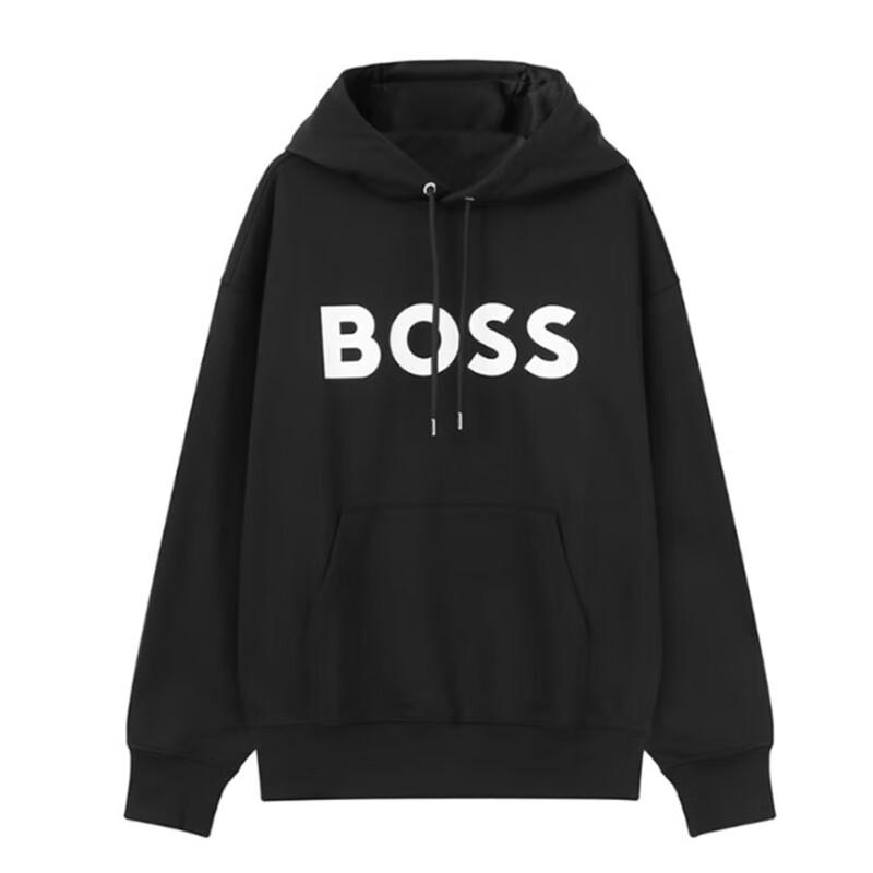 BOSS Мужская толстовка с капюшоном и буквенным принтом L