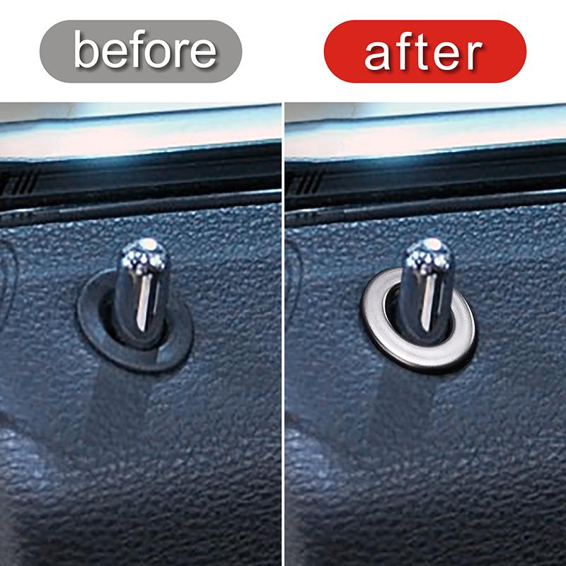 For Mercedes Benz E Class Coupe W207 C207 2009-2013 Car Door Lift Pin Bolt Circle Frame Decoration Sticker Interior Accessories