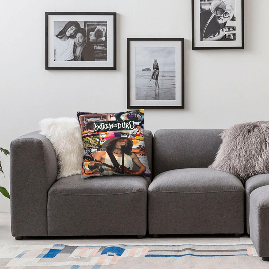 Rock Extremoduro Band Pillow Case  Comfy Pillow Cover For Living Room Sofa Fashion Pillowcases