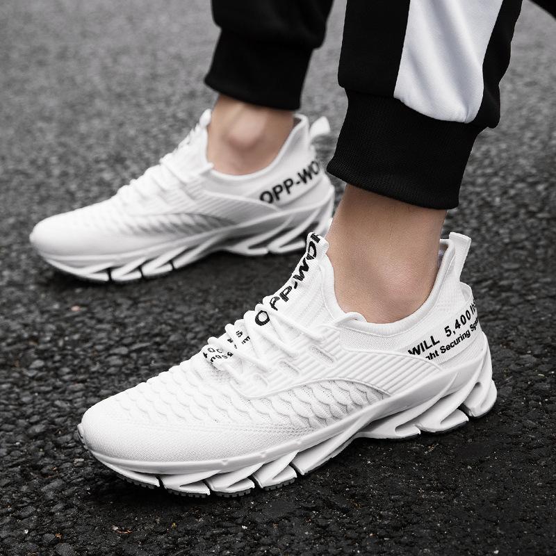 Fashion Men's Shoes Blade Shoes Large-Size Autumn Flying Mesh Student Sports And Casual Running Shoes Fashionable Casual Lightweight