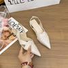 Quack Good To Wear Bag Head Sandals Women's Thin Heels 2025 Summer New 3 Cm Small Heel Pointed Middle Heel Women's Shoes