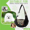 Oxford Pet Cat Dog Carrier Backpack Travel Single Shoulder Bag Breathable Mesh Travel Crossbody Bag for Small Dogs Puppy