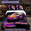 Personalized 3Pcs Bedding SetTravis Scott Custom Text Duvet Cover Pillowcase Set Bedroom Gift