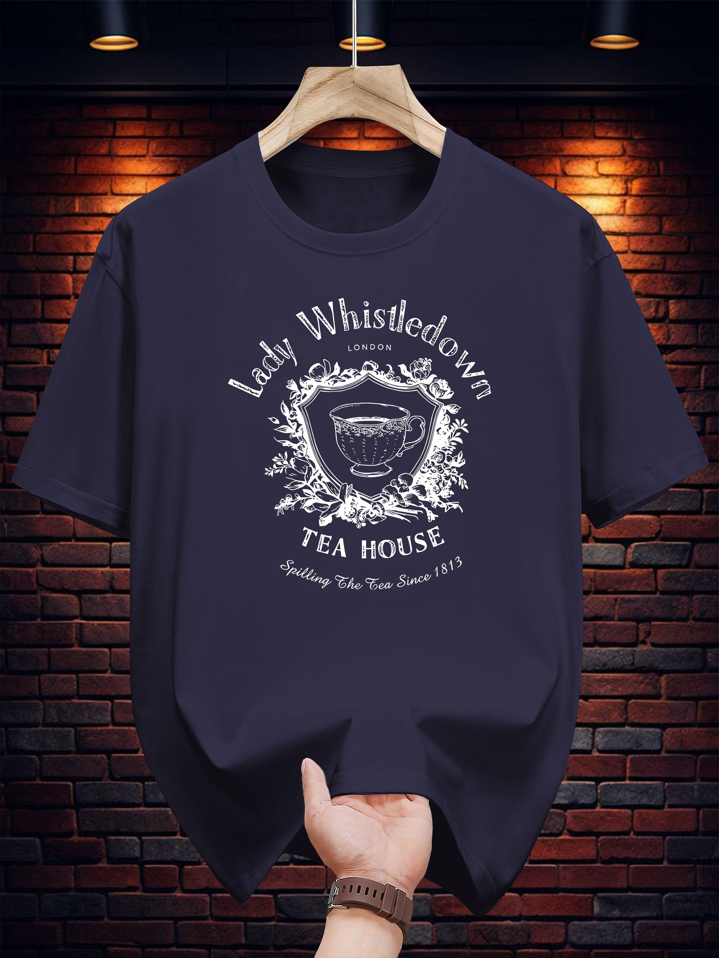 

Vintage Graphic T-shirt - Lady Whistledown Tea Shop 1773 Print XXXL