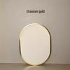 Aluminum Alloy Dual-Sided Round Frame with Cotton Canvas and Acrylic Texture for Oil Paintings and Photos