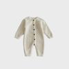 Adorable Newborn Plush Jumpsuit for Autumn/Winter - Unisex Baby Romper, Soft Crawling Outfit