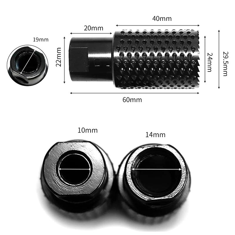 1/2Pcs Rotary Rasp For Angle Grinder 100/125 Type M10 M14 Wood Grinding Carving File Burr Sanding Disc Head