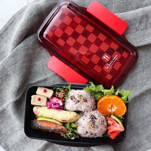Komori Resin Le Voile Homme Herren Dome Lunchbox 750ml Rot