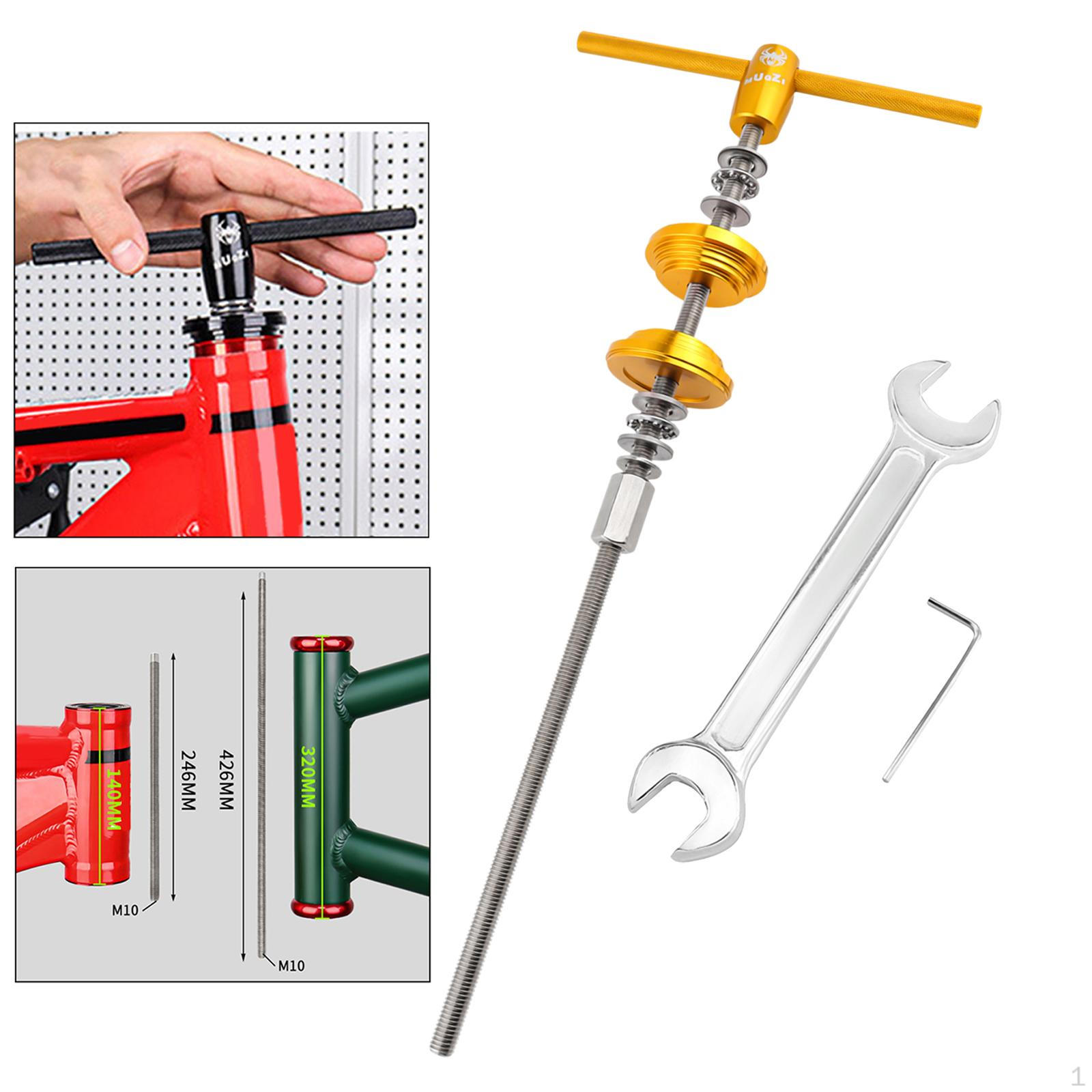 Bicycle Bottom Bracket Installation Tool Bike Headset Cup Remover Strong Bearing Installer Head золотой