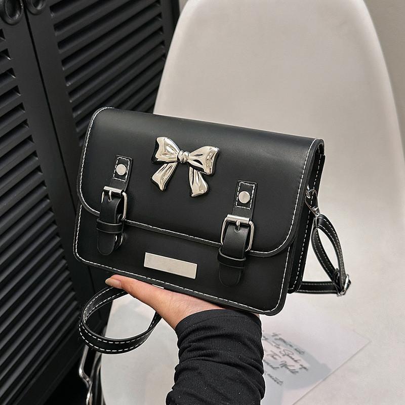 Stylish Small Square Bag For Women With Adorable Bow Detailing In Trendy Colors