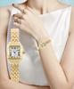GREALY Women's Classic Retro Square Waterproof Diamond Quartz Watch