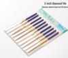 Titanium-Plated Fine Alloy Diamond File Set for Metal Grinding & Deburring