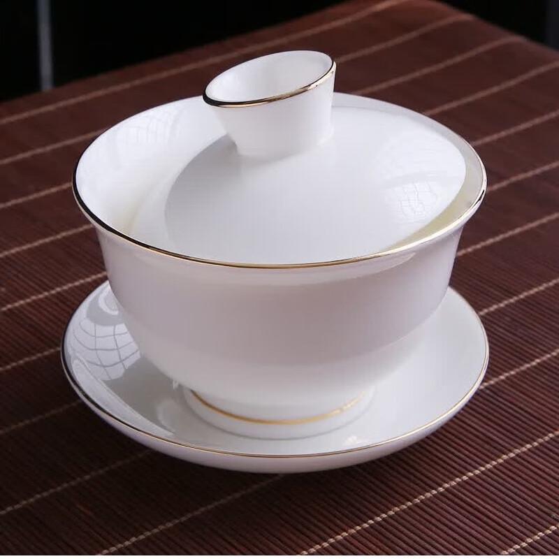 Elegant Dehua Mutton Fat Jade Porcelain Kung Fu Tea Set