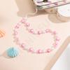 Acrylic colorful peach heart five-star mobile phone chain fashionable short anti-lost mobile phone lanyard women's key lanyard