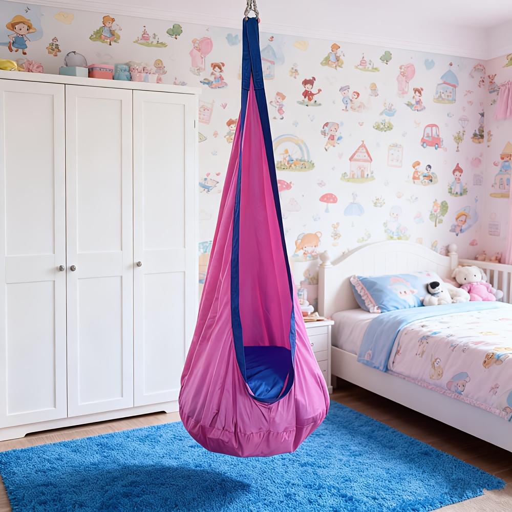 

Heavy Duty Hammock Chair, Portable Indoor/outdoor Swing with Inflatable Pillow and Pocket - Ideal Choice for Camping and Balcony розовый