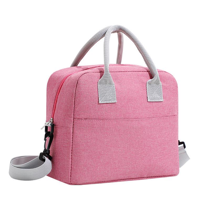 Portable Lunch Bag Cooler Tote Hangbag Picnic Insulated Box Canvas Thermal Food Container Men Women Kids Travel Lunchbox