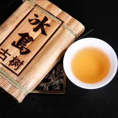 Ladrillo de Té Pu-Erh Crudo de 200g Cáscara de Brote de Bambú Té de Primavera Adelgazante Té Verde