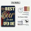 Metal Tin Sign Beer Lover Plaque Vintage Home Bar Wall Decor