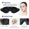 3D maska ​​na oči nastavitelná Vhodné pro muže a ženy bez tlaku na oči Prodyšná a světlo blokující maska ​​na oči Černá