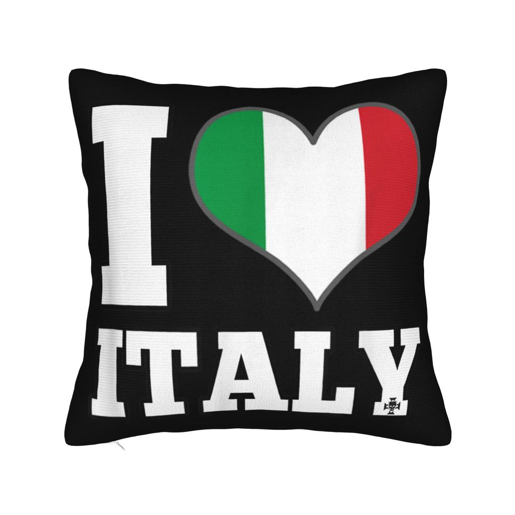 Pillow Cover Italy Flag Holiday Italy Heart Italian Flag  Morden Pillow Case For Sofa Bedroom Home Decor Pillowcases